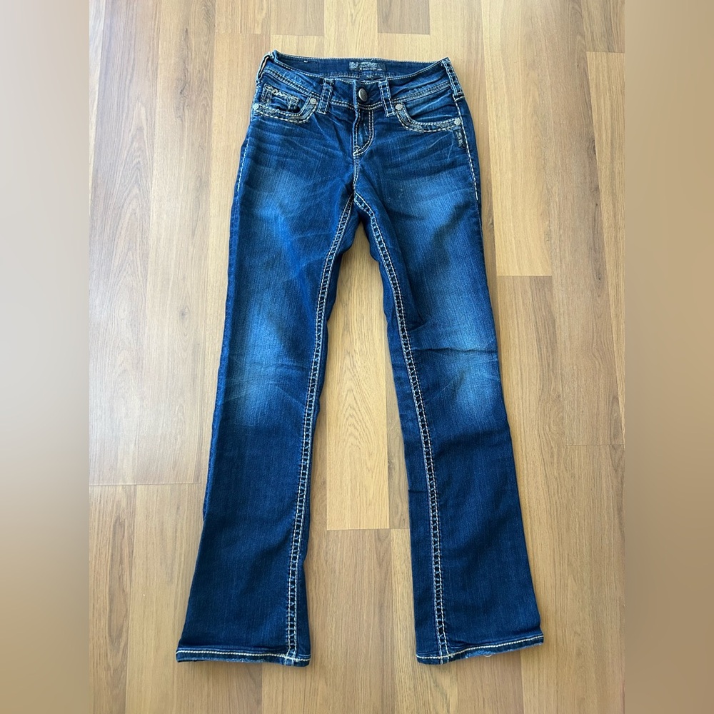Silver Jeans Suki 17” dark wash 25x30